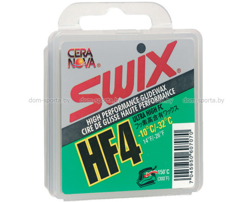 Парафин Swix HF4 Green -12C/-32C 40 г HF04X-4