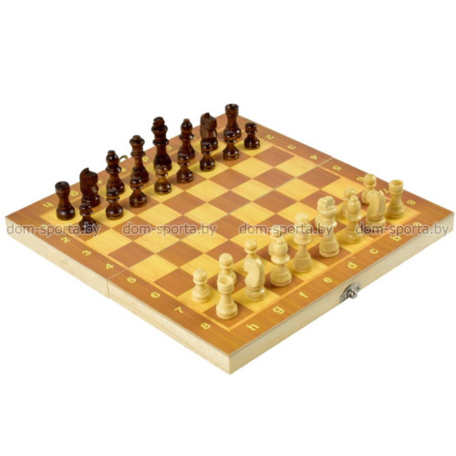 Нарды/шашки/шахматы 34х34см деревянные CF-W772