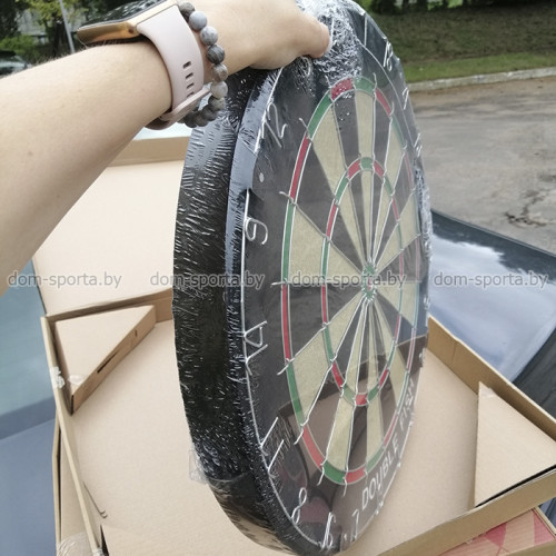 Дартс Double Fish 18" сизаль HF-01 с дротиками профессиональный