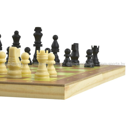 Нарды/шашки/шахматы 29х29см деревянные CF-W001