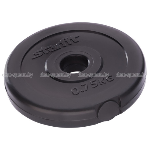 Диск пластиковый 0,75 кг d=26mm STARFIT Диск пластиковый 0,75 кг d=26mm STARFIT