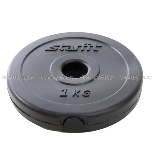 Диск пластиковый 1 кг d=26mm STARFIT