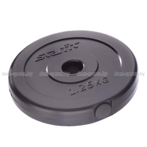 Диск пластиковый 1,25 кг d=26mm STARFIT