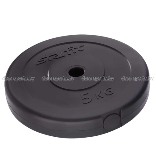 Диск пластиковый 5 кг d=26mm STARFIT