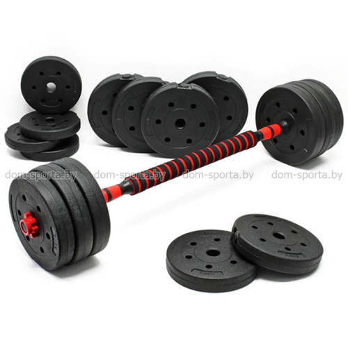 Гантели разборные 15кг x 2шт Ametist с грифом