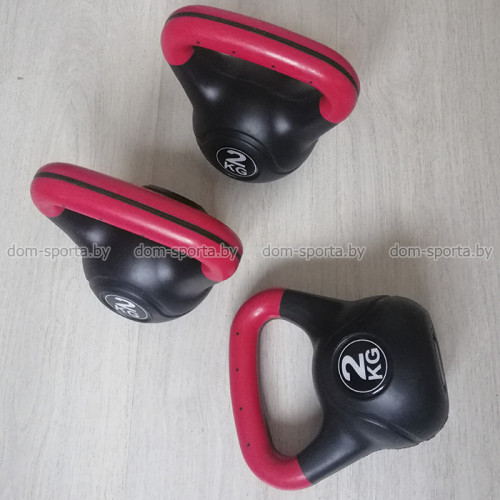 Гиря пластиковая 2кг, 4кг, 6кг, 8кг, 10кг, 12кг, 16кг, 24кг