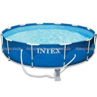 Бассейн 366x76 см Intex METAL FRAME 28212NPV с фильтр-насосом