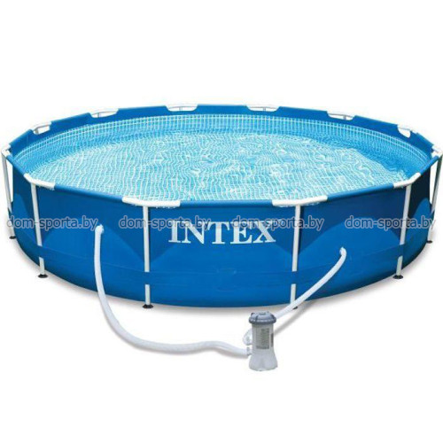 Бассейн 366x76 см Intex METAL FRAME 28212NPV с фильтр-насосом