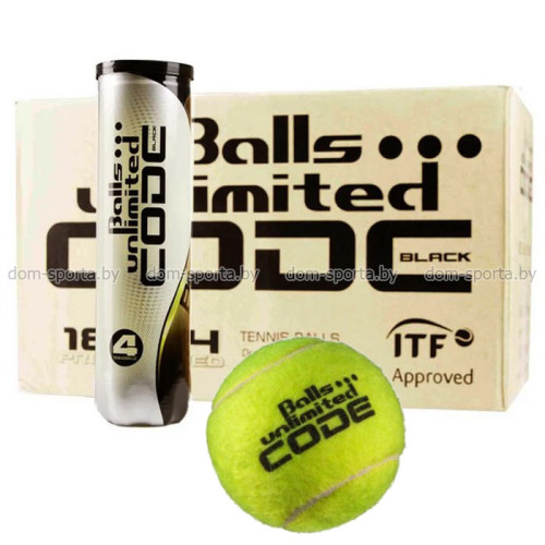 Мячи теннисные Balls Unlimited Code Black 72 шт Мячи теннисные Balls Unlimited Code Black 72 шт