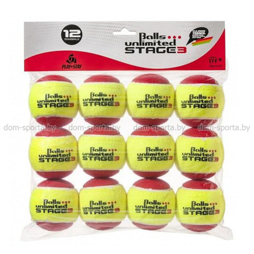 Мячи теннисные Balls Unlimited Stage 3 Red (12шт)
