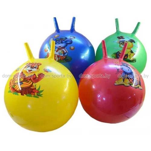 Фитбол с рожками 65 см 3-D65