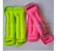 Утяжелители Cliff (пара) неопрен песок