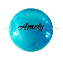 Мяч Amely 15 см синий\белый AGB-101-15-BL/WH