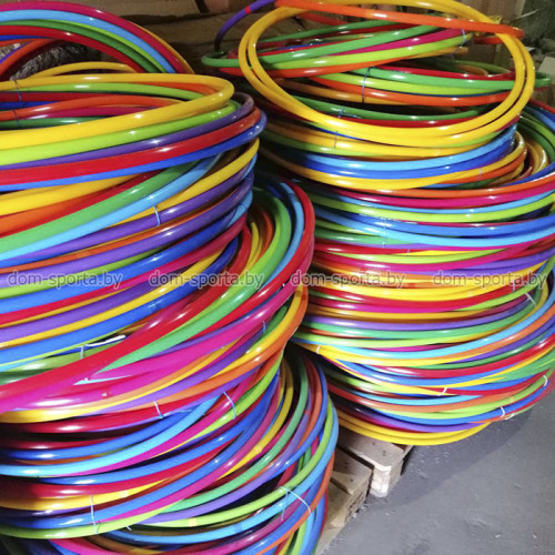 Обруч пластиковый гимнастический ассорти бюджет