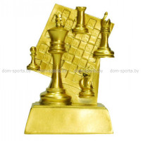 Кубок HX1627-B5 шахматы 14см золото