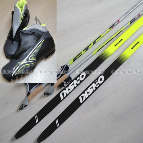 Лыжный комплект коньковый ONSKI TOP SKATE NNN c ботинками Marax-400 Лыжный комплект коньковый ONSKI TOP SKATE NNN c ботинками Marax-400