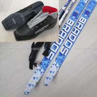 Лыжный комплект детский NN-75 (160 см) c ботинками Marax-330