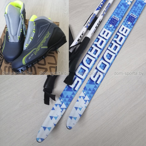 Лыжный комплект детский NNN (170 см) с ботинками Marax-300