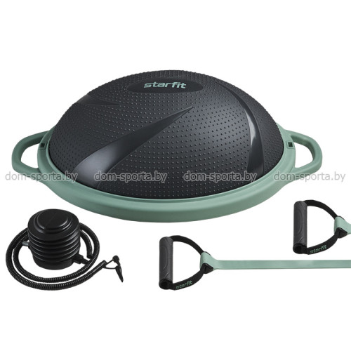 Балансир 45 см полусфера Bosu Starfit с эспандерами GB-503