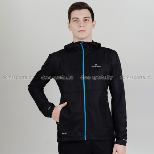 Куртка спортивная (ветровка) Nordski Run Black