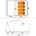 Палатка 4-х местная PANORAMA 4 1000мм