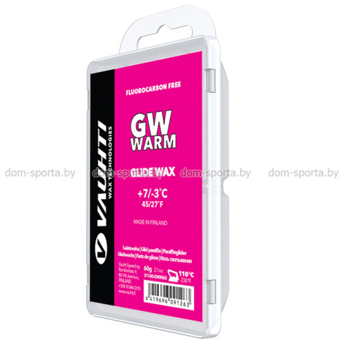 Парафин безфторовый Vauhti GW WARM +7C/-3C 180 гр EV-327-GWWA180