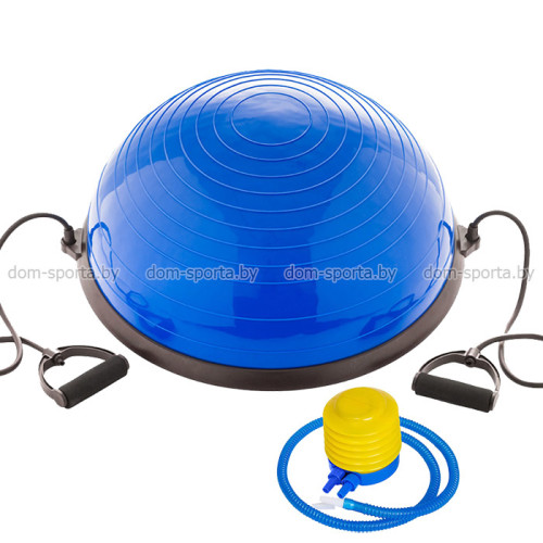 Балансир 55 см полусфера Bosu с эспандерами BuBs-1