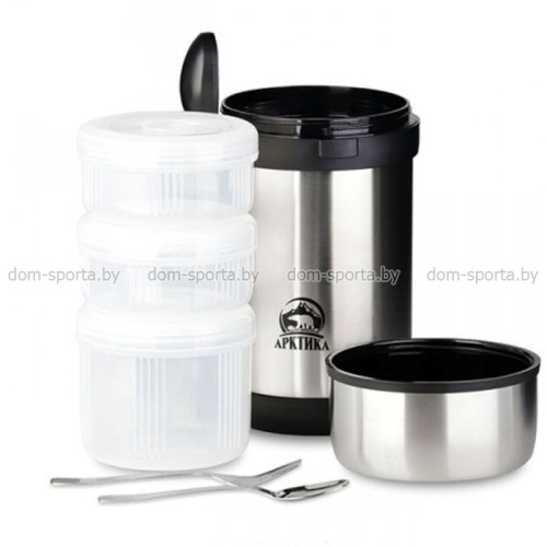 Термос с 3-мя контейнерами Арктика 1500 мл 403-1500
