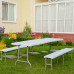 Скамья складная Angioletto 180x28x43см 300кг для кейтеринга и кемпинга