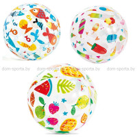 Мяч надувной 51см Intex Lively Print 59040F	