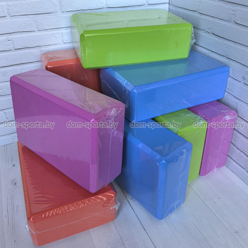 Блок (кирпич) 23х15х8 см см YK-K120 для йоги, пилатеса, стрейчинга